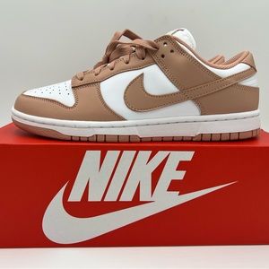 Nike Dunk Low W10 / M8.5 Rose Whisper / White NEW